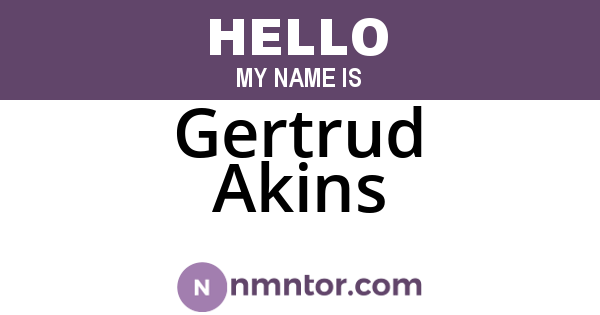 Gertrud Akins