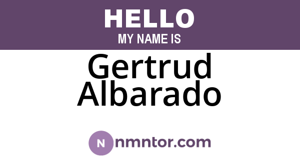 Gertrud Albarado