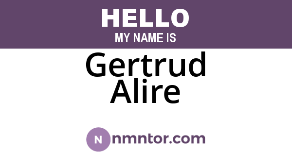Gertrud Alire