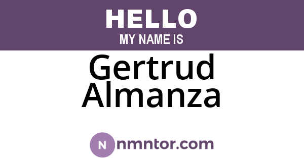 Gertrud Almanza