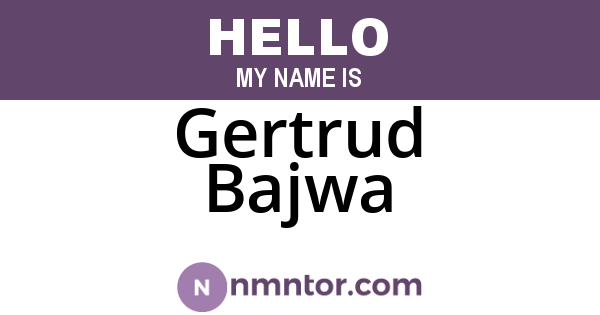 Gertrud Bajwa