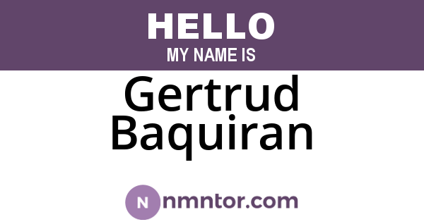 Gertrud Baquiran