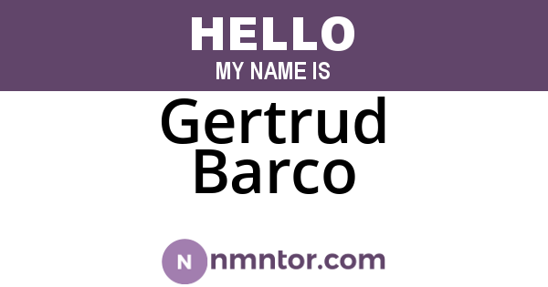 Gertrud Barco