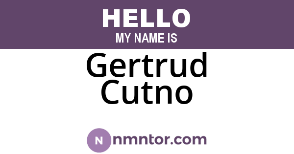 Gertrud Cutno