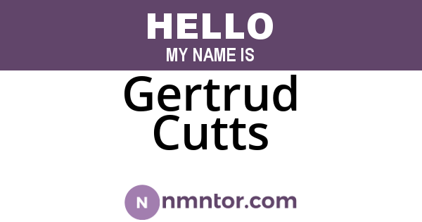 Gertrud Cutts