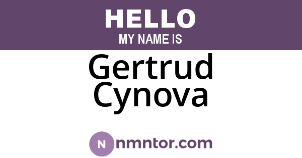 Gertrud Cynova