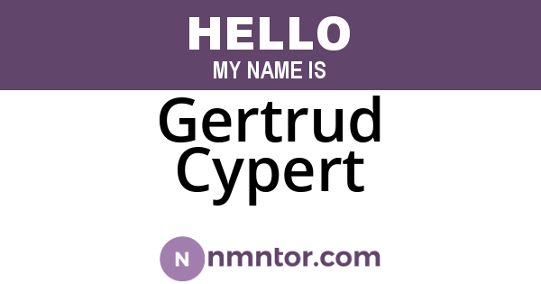 Gertrud Cypert