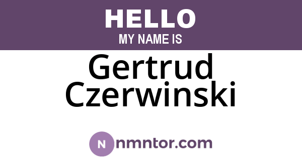 Gertrud Czerwinski