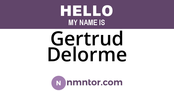 Gertrud Delorme