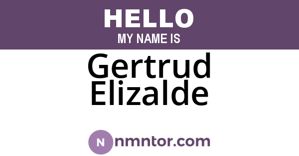 Gertrud Elizalde