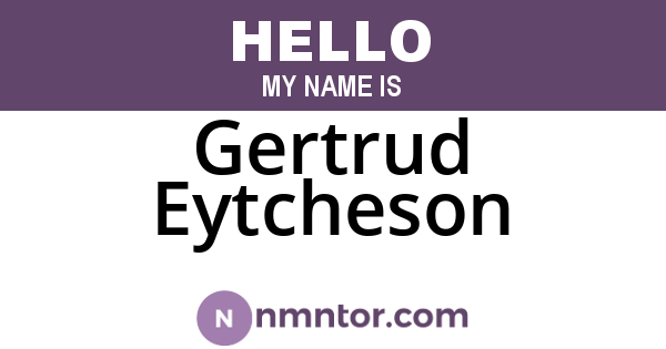 Gertrud Eytcheson