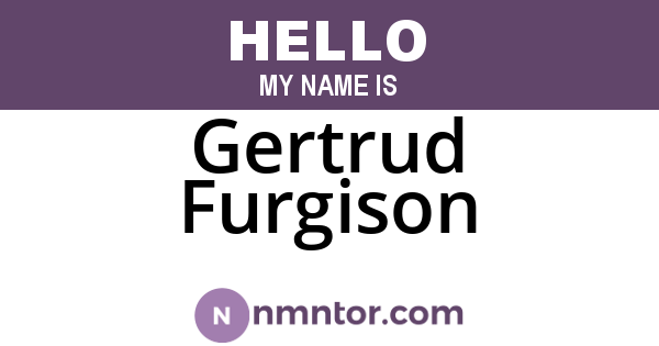 Gertrud Furgison