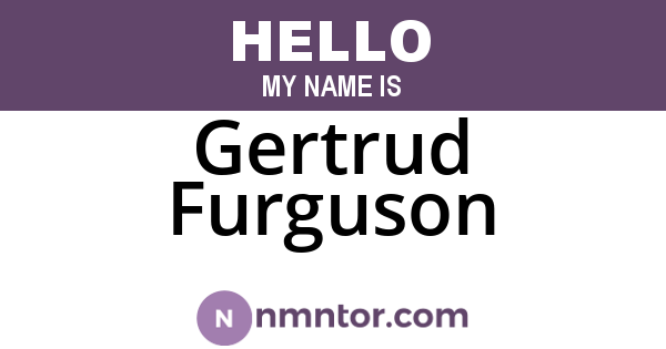 Gertrud Furguson