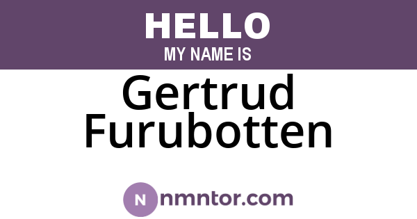 Gertrud Furubotten