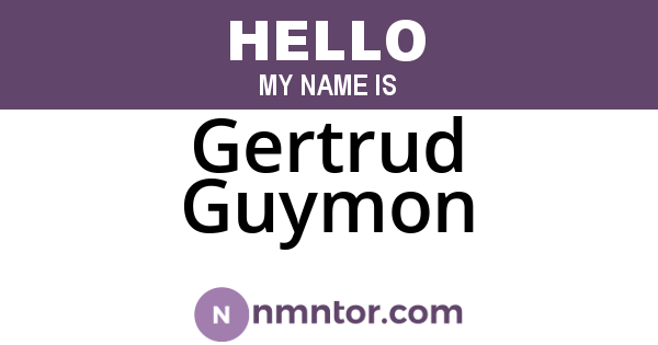 Gertrud Guymon