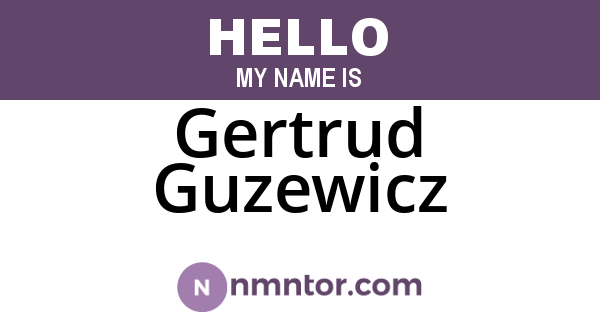 Gertrud Guzewicz