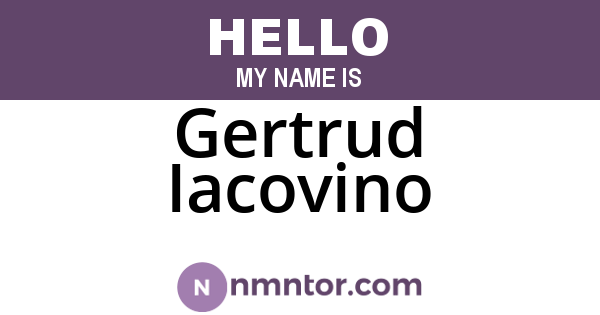 Gertrud Iacovino