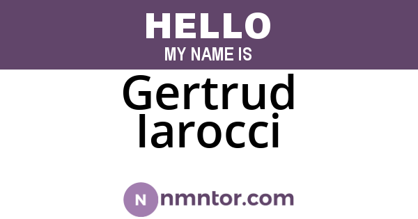 Gertrud Iarocci