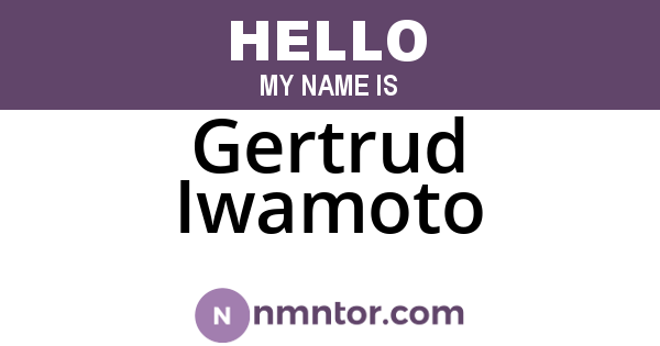Gertrud Iwamoto