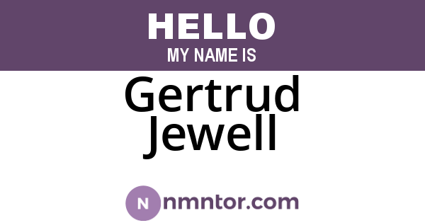 Gertrud Jewell