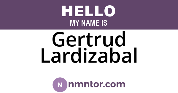 Gertrud Lardizabal