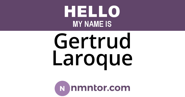 Gertrud Laroque