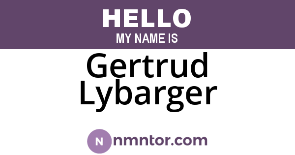 Gertrud Lybarger