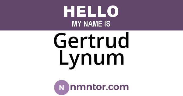 Gertrud Lynum
