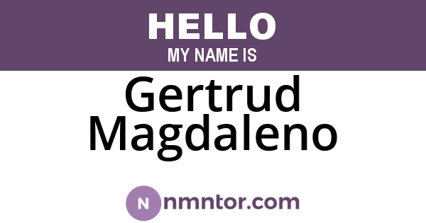 Gertrud Magdaleno