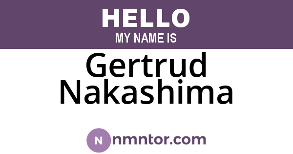 Gertrud Nakashima