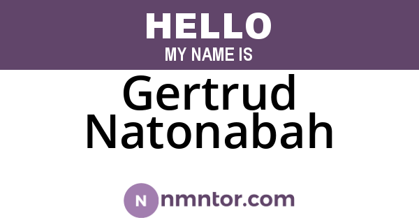 Gertrud Natonabah
