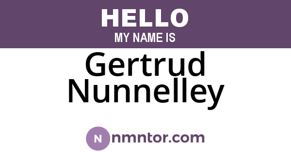 Gertrud Nunnelley