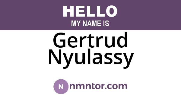 Gertrud Nyulassy