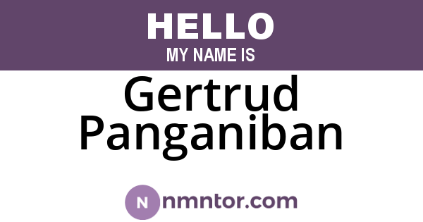 Gertrud Panganiban