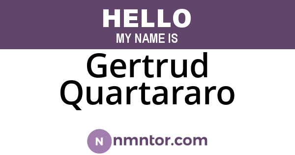 Gertrud Quartararo