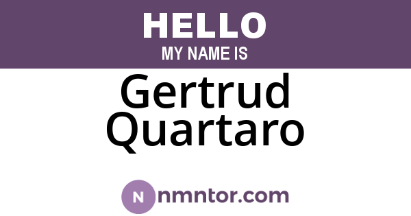 Gertrud Quartaro