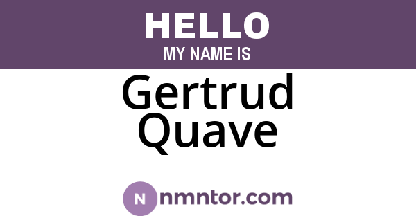 Gertrud Quave