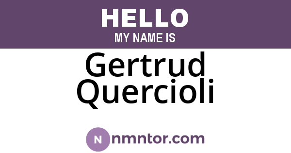 Gertrud Quercioli