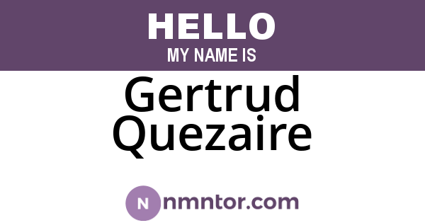 Gertrud Quezaire