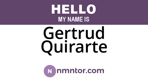 Gertrud Quirarte