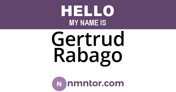 Gertrud Rabago