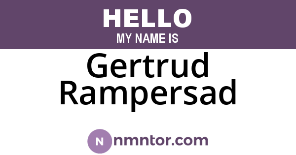 Gertrud Rampersad