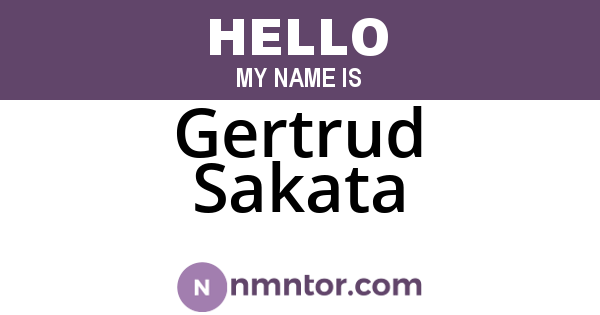 Gertrud Sakata