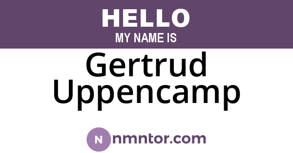 Gertrud Uppencamp