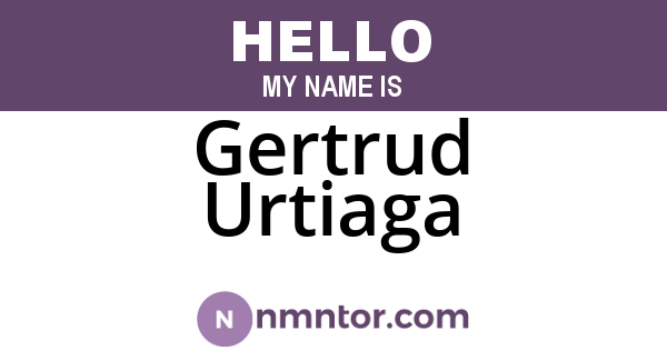 Gertrud Urtiaga