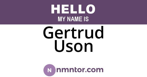 Gertrud Uson