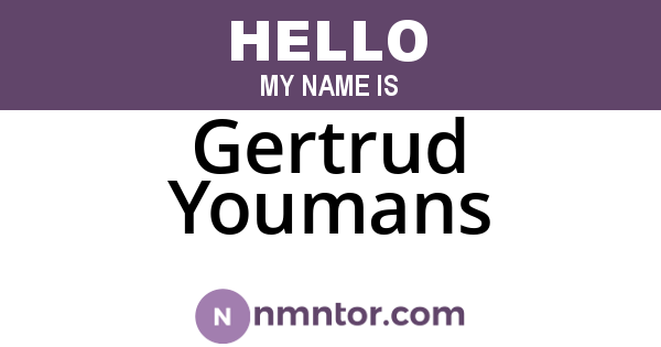 Gertrud Youmans