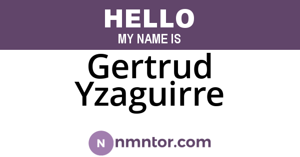 Gertrud Yzaguirre