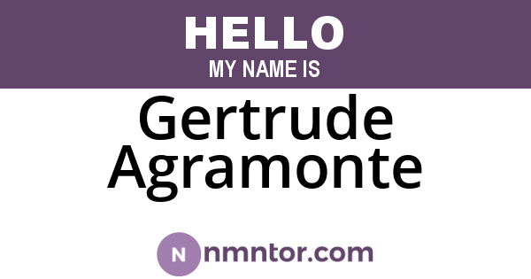 Gertrude Agramonte