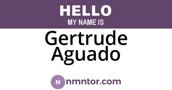 Gertrude Aguado